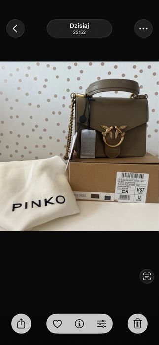 Torebka Pinko Love Mini Top Handle Simple