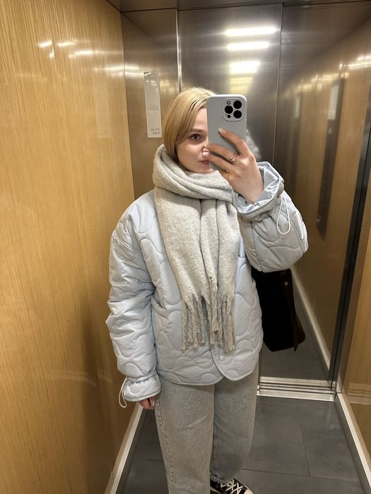 Куртка лайнер блакитного кольору