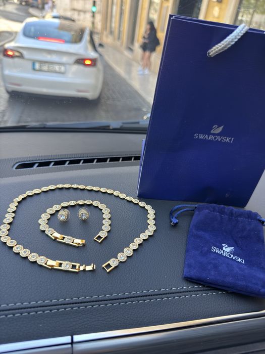 Conjunto Swarovski Rose Gold