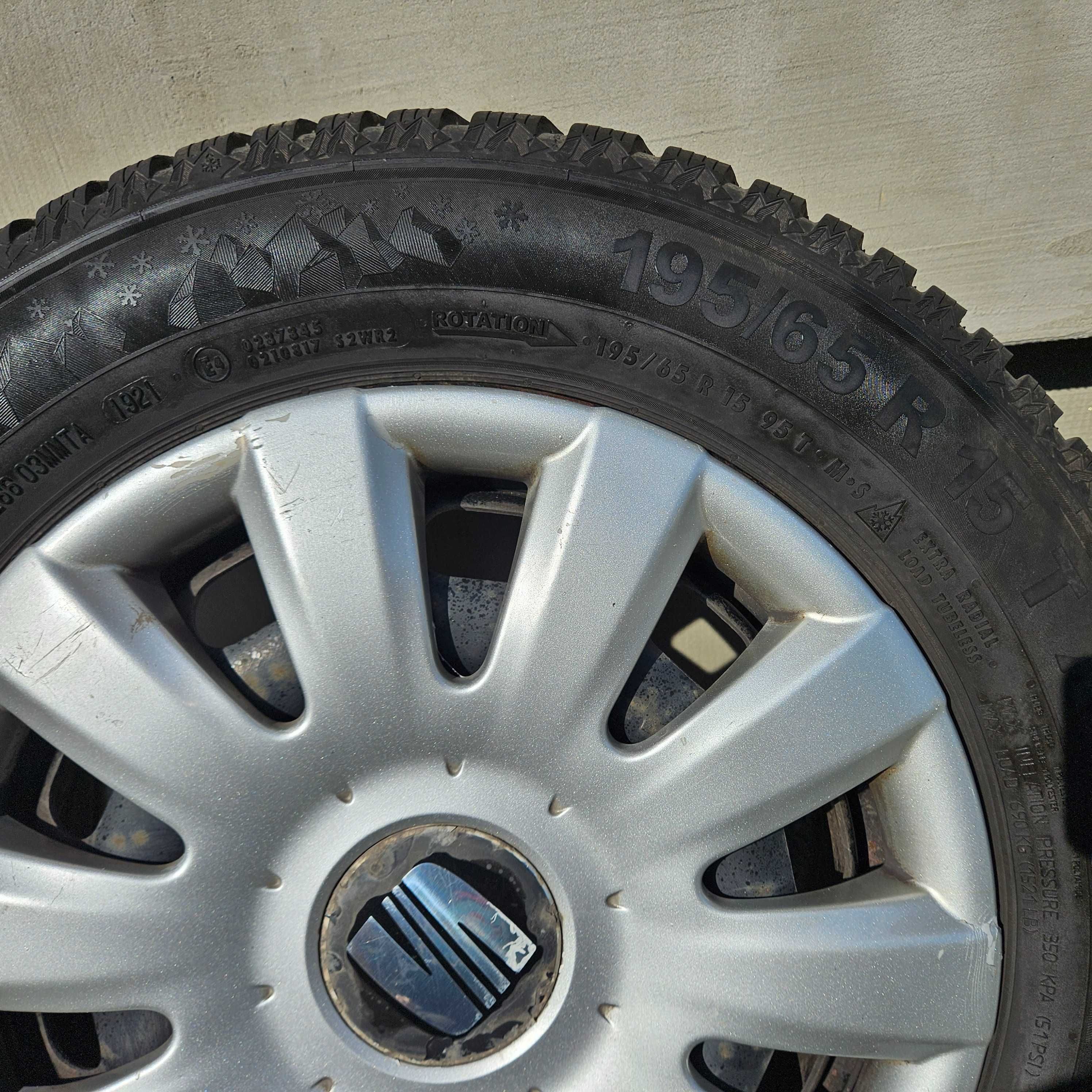 Felgi 5x100 +Semperit Speed-grip 5 195/65 R15 T XL
