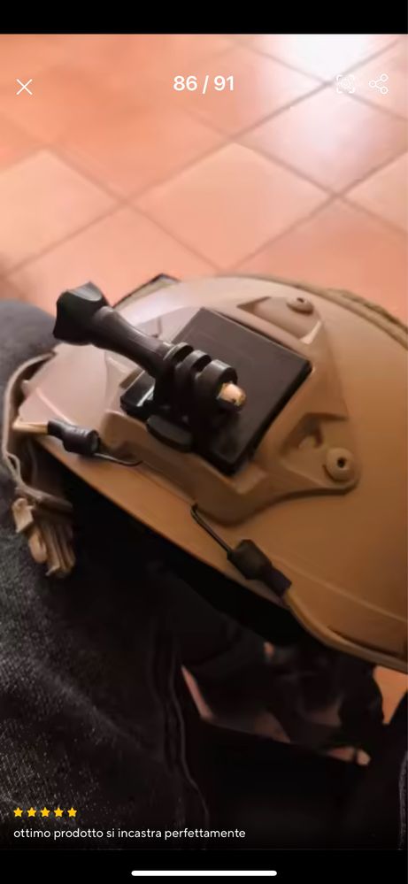 Кріплення GoPro для камери на шолом FAST та інші види шоломів