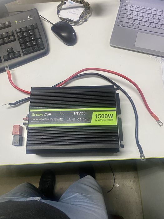 Перетворювач інвертор Green Cell 12V 230B 1500W/3000W