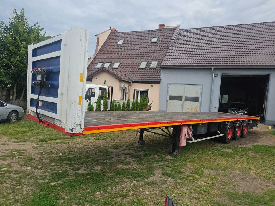 naczepa platforma fruehauf GABARYTKI kogut bardzo mocna 13.60m