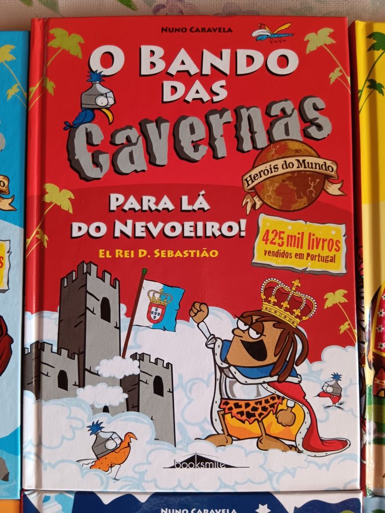 Coleção 6 livros capa dura - Bando das Cavernas