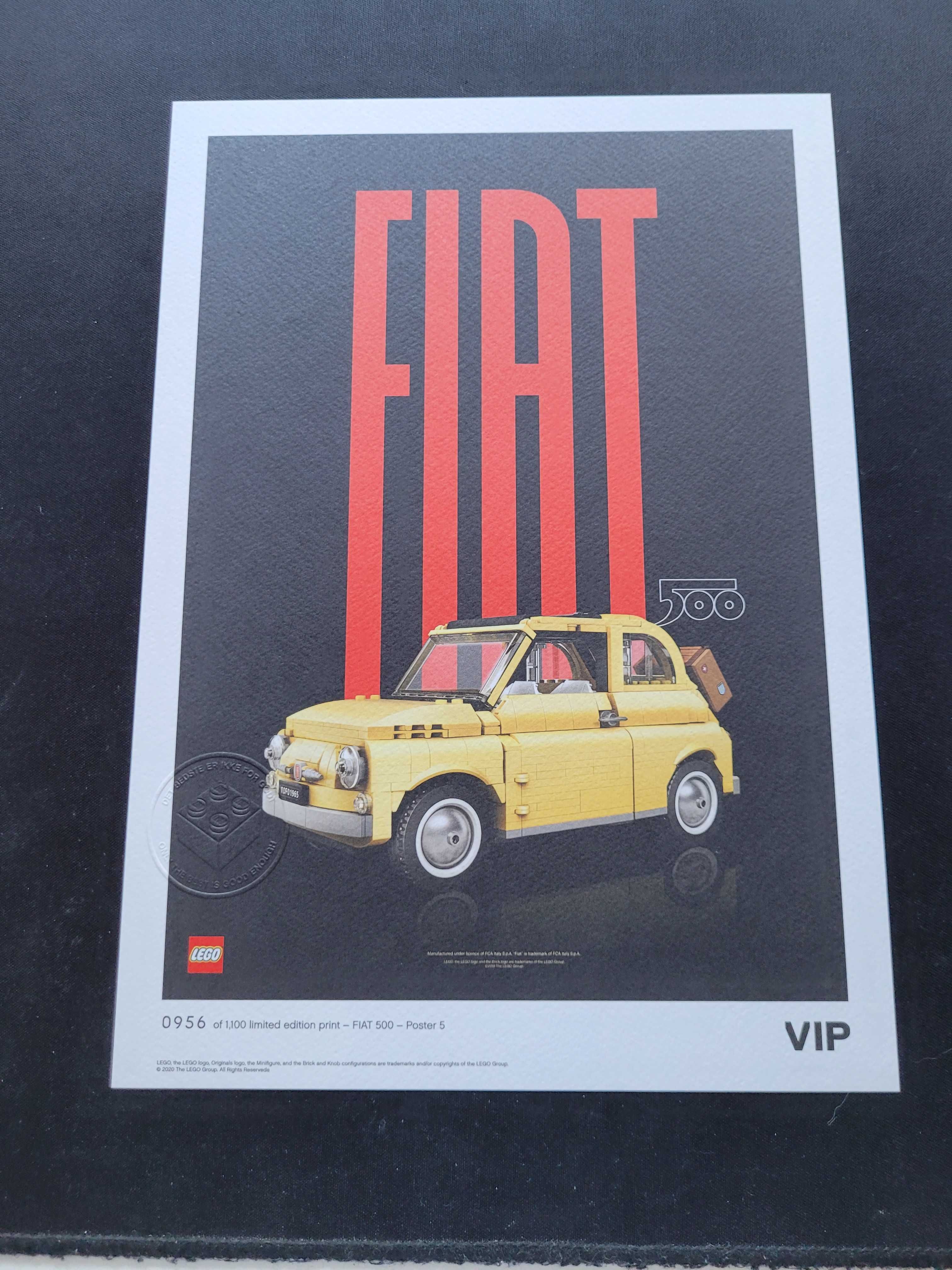 Lego Art Fiat 500 plakat Vip 500.6307 nowy