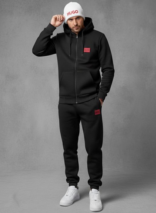 Теплий костюм HUGO, зимовий трьохнитка фліс/чоловічий S-XXL +подарунок