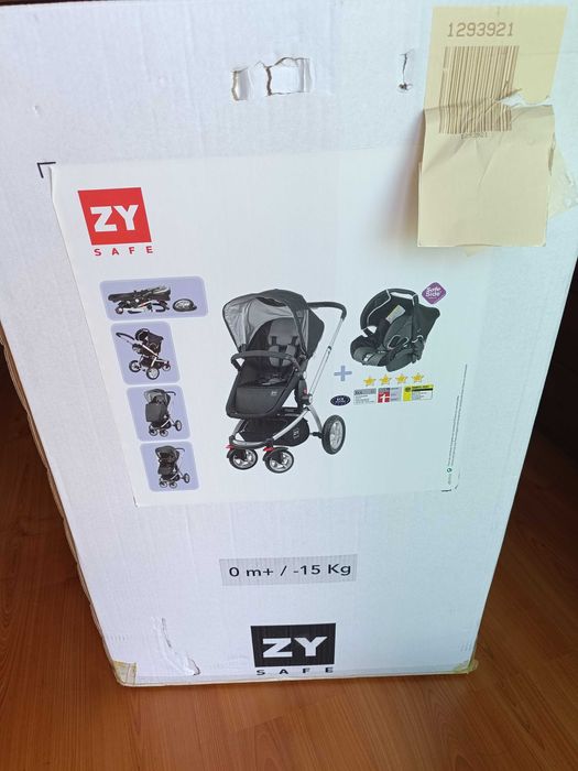 Carrinho Zippy safe 1st (base isofix + Ovo + carrinho de passeio)