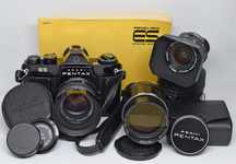 Pentax ES Spotmatic + Takumar SMC 28mm f3.5 50mm f1.4 135mm f2.5 M42