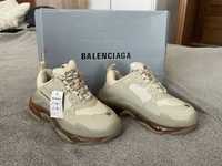 Balenciaga triple S clear sole mesh