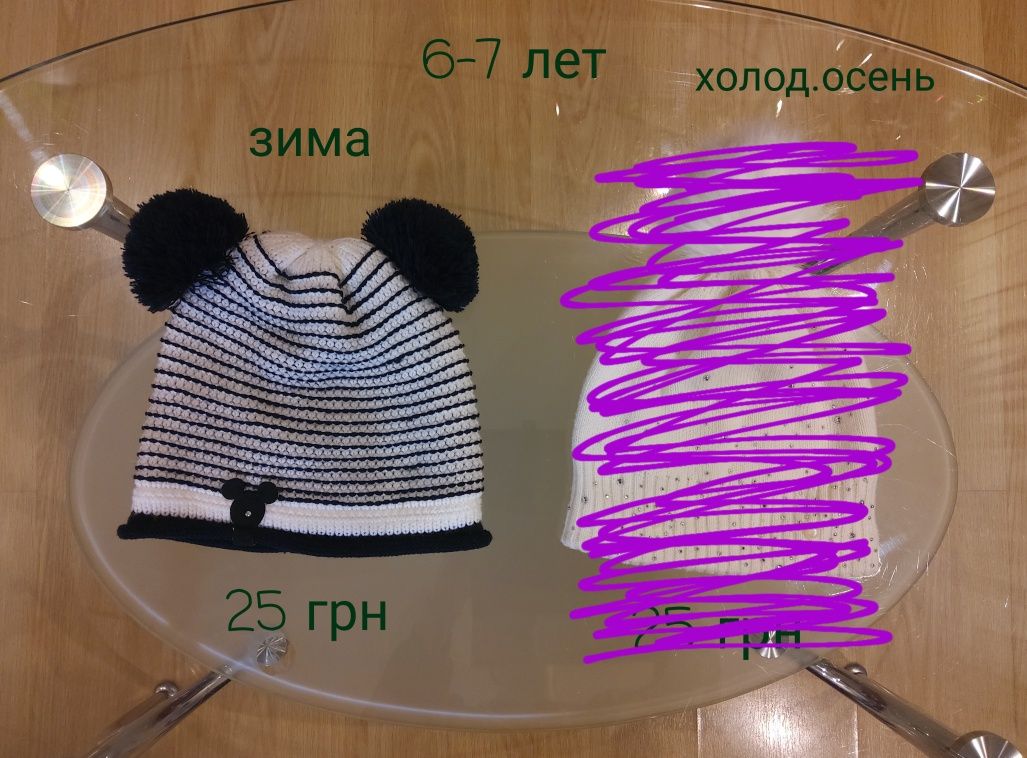 Вещи на девочку 6-7  лет, куртка демисезонная, шапка