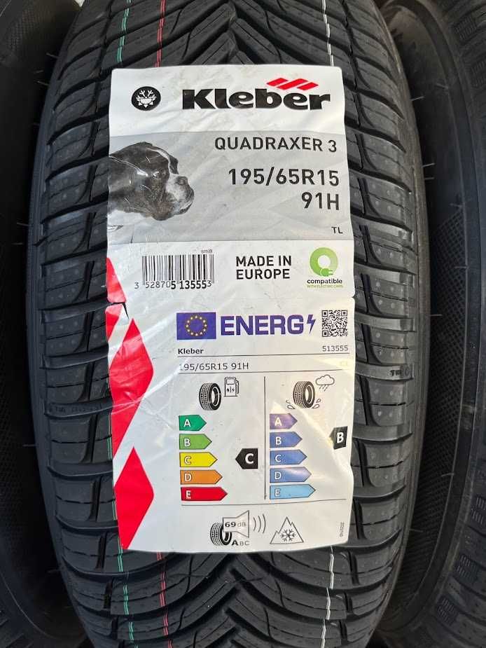 195/65R15 Kleber Quadraxer cztery nowe opony całoroczne