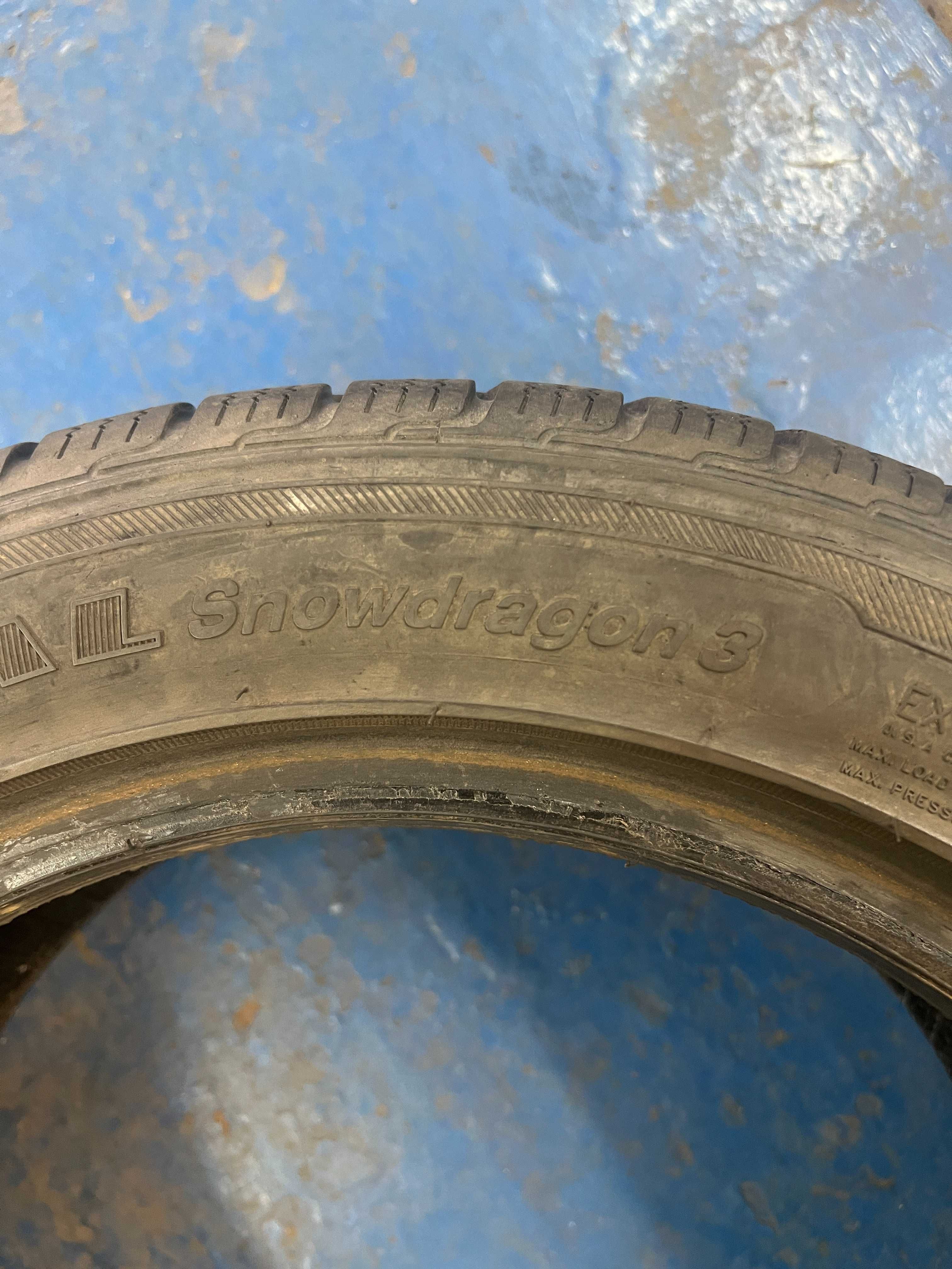 205/50r16 imperial opony zimowe 2 szt bieznik 6 mm stan bdb