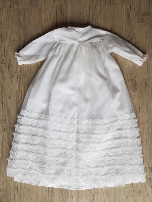 Sukieneczka biała Chrzest Święty 6-12 miesięcy