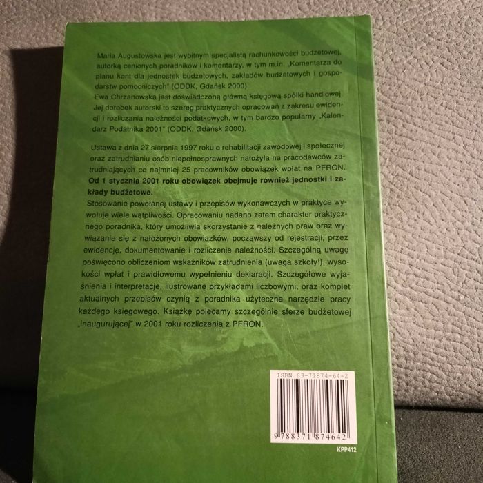 Książka Pracodawca a PFRON
