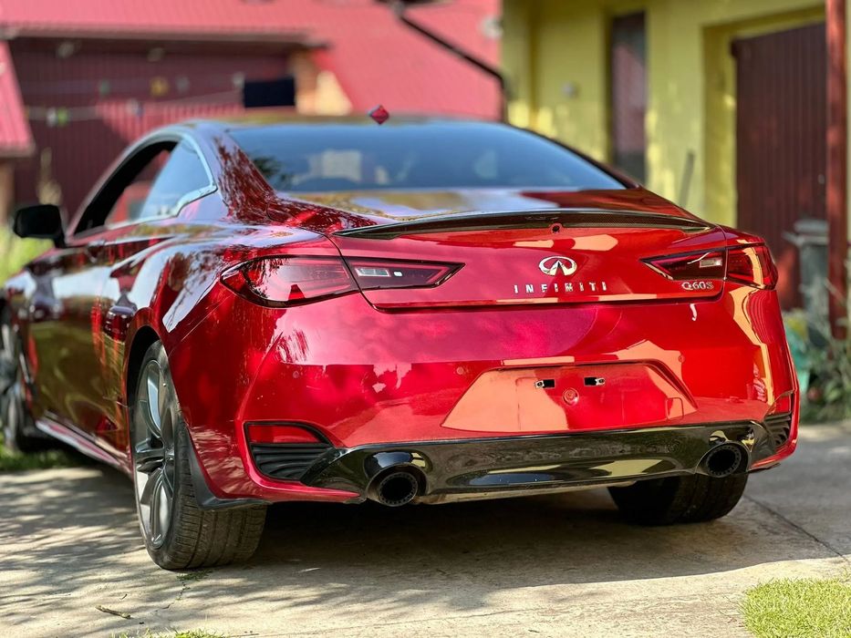 Infiniti Q60 2018r. Infiniti Q60S Red Sport 405 Koni Niski przebieg Śliczny KOLOR