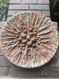 Тарелка ЛСКФ 70х годов,настенная,керамическая