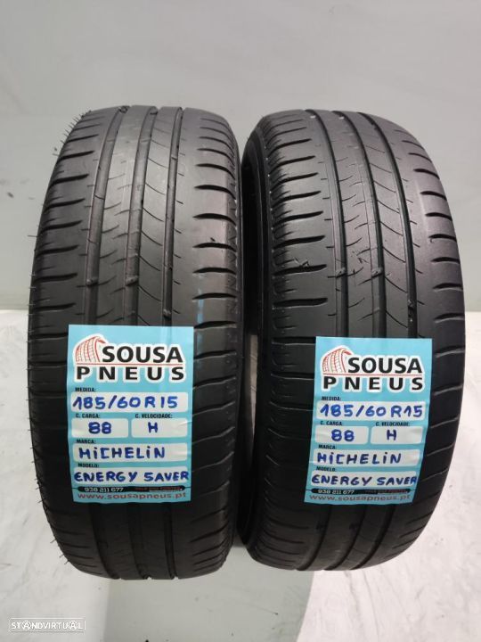 2 pneus semi novos 185/60r15 michelin - oferta dos portes