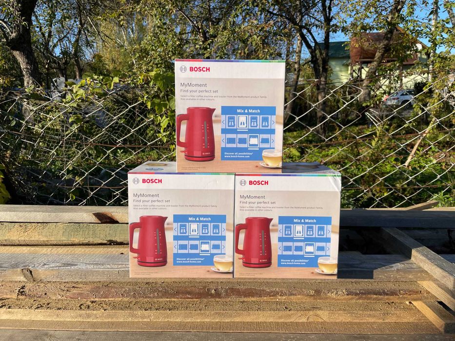 Електрочайник Bosch TWK3M124 1,7L 2400W Нові! Запечатані!