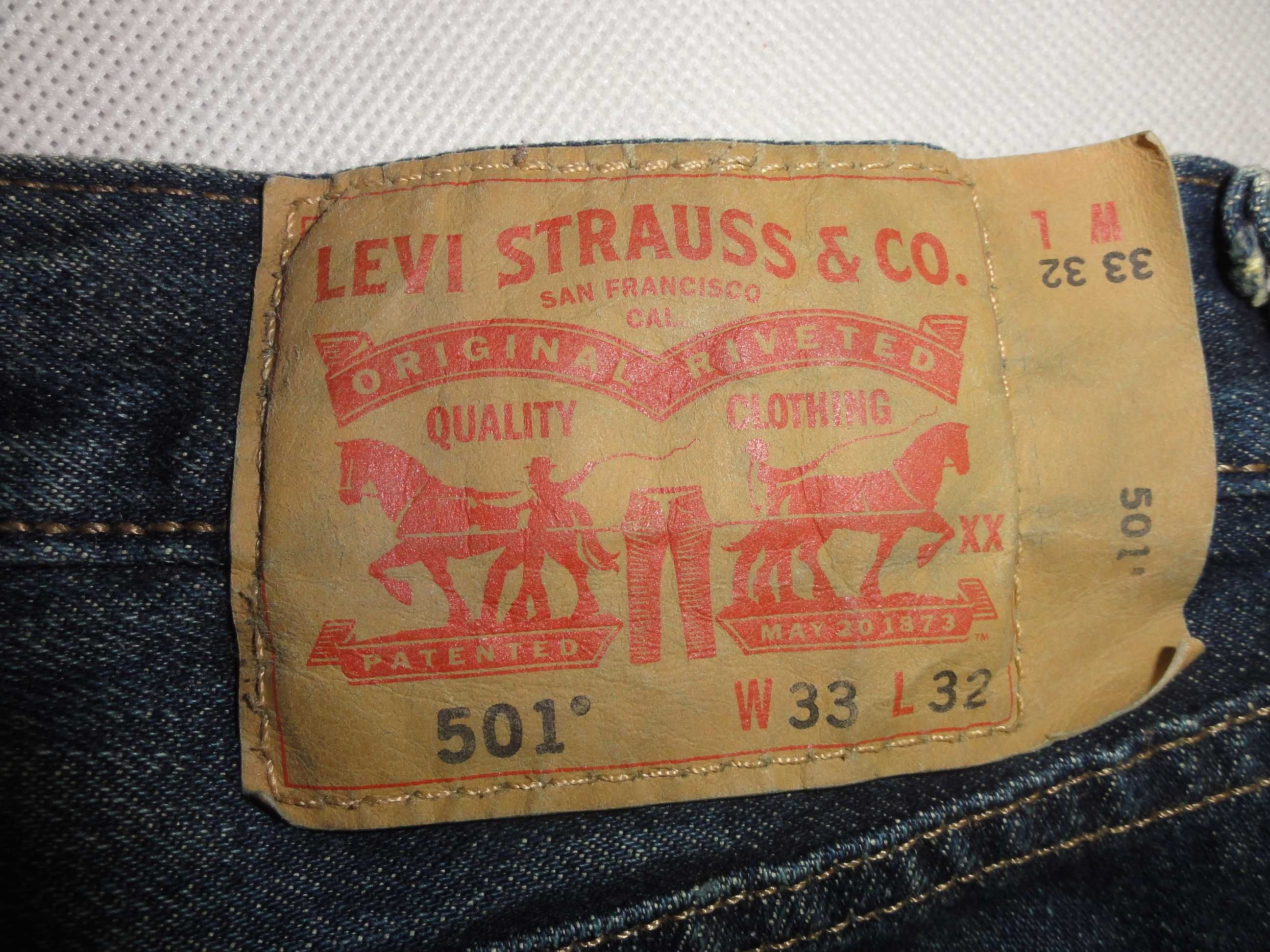 LEVIS 501 W32 L30 oryginalne spodnie Jeans