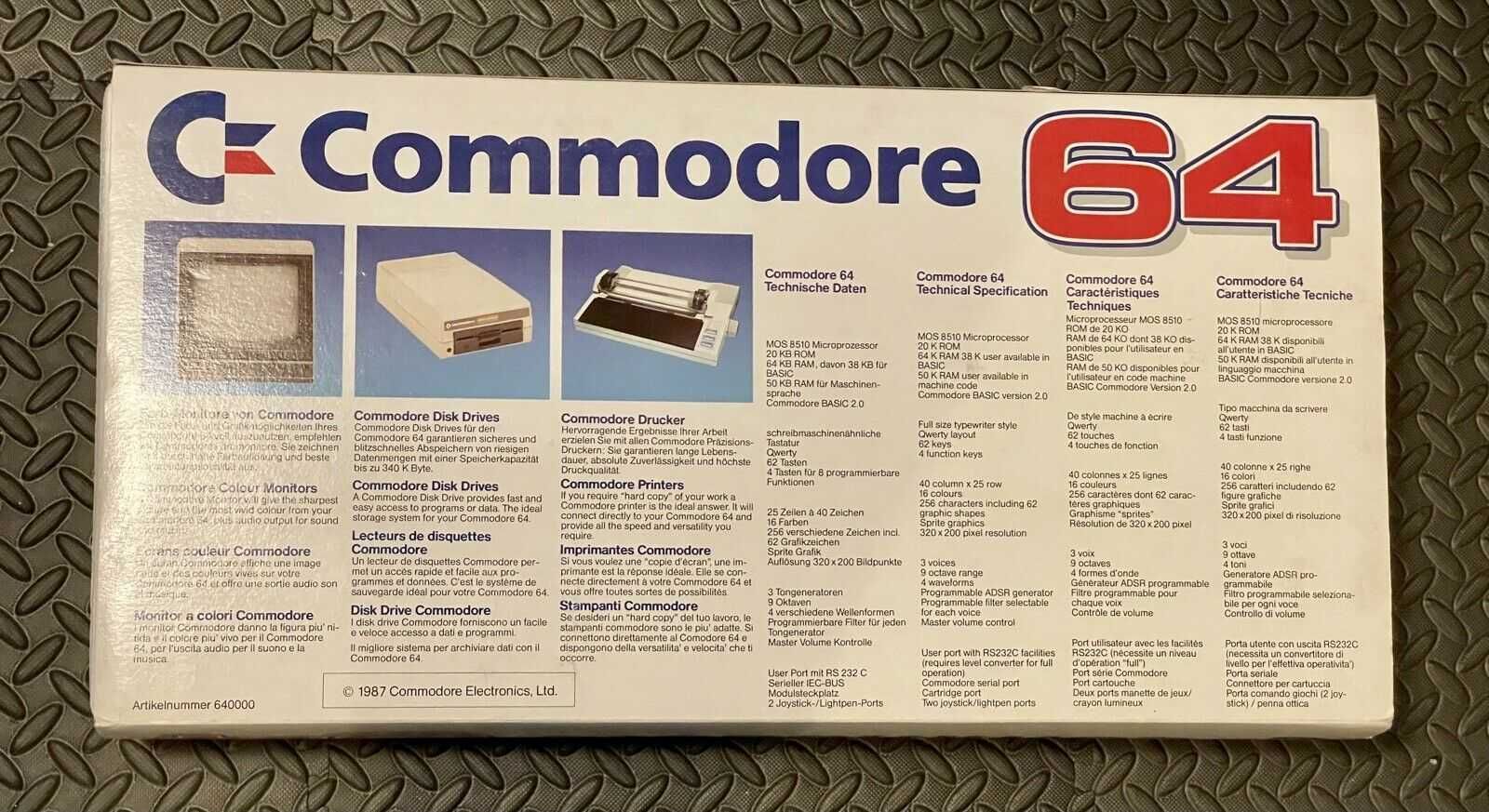 Commodore C64 MK2 wersja 2 - Fabrycznie nowy!