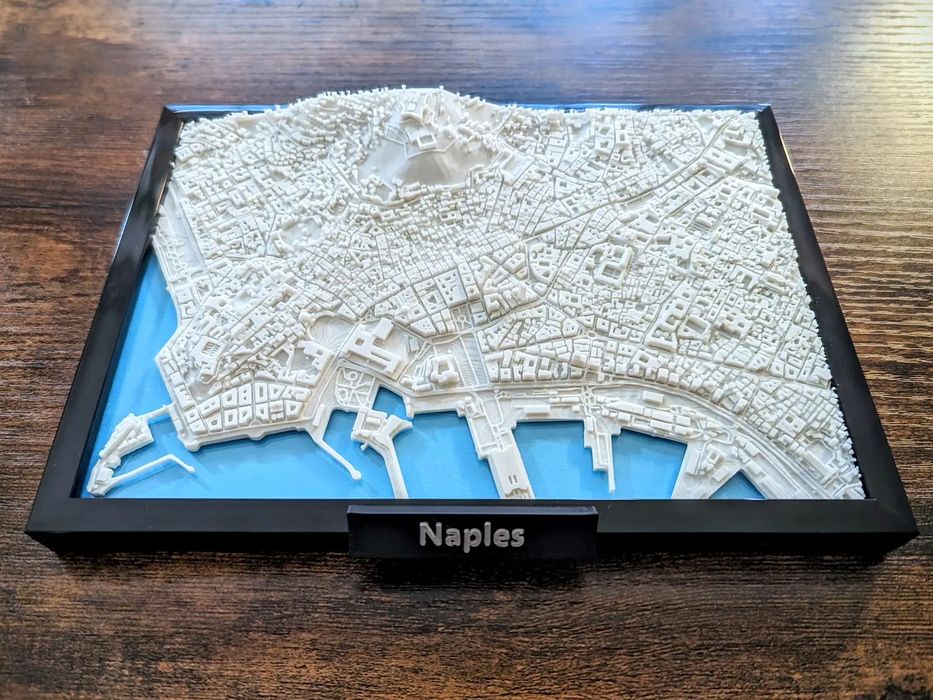 Miniatura 3D de Nápoles, Itália