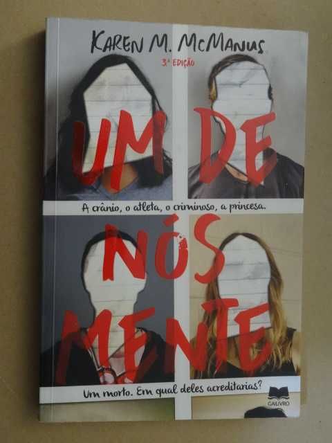 Um de Nós Mente de Karen M. McManus - 1ª Edição