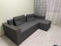 Кутовий диван Комфорт (сірий, 240х150 см)