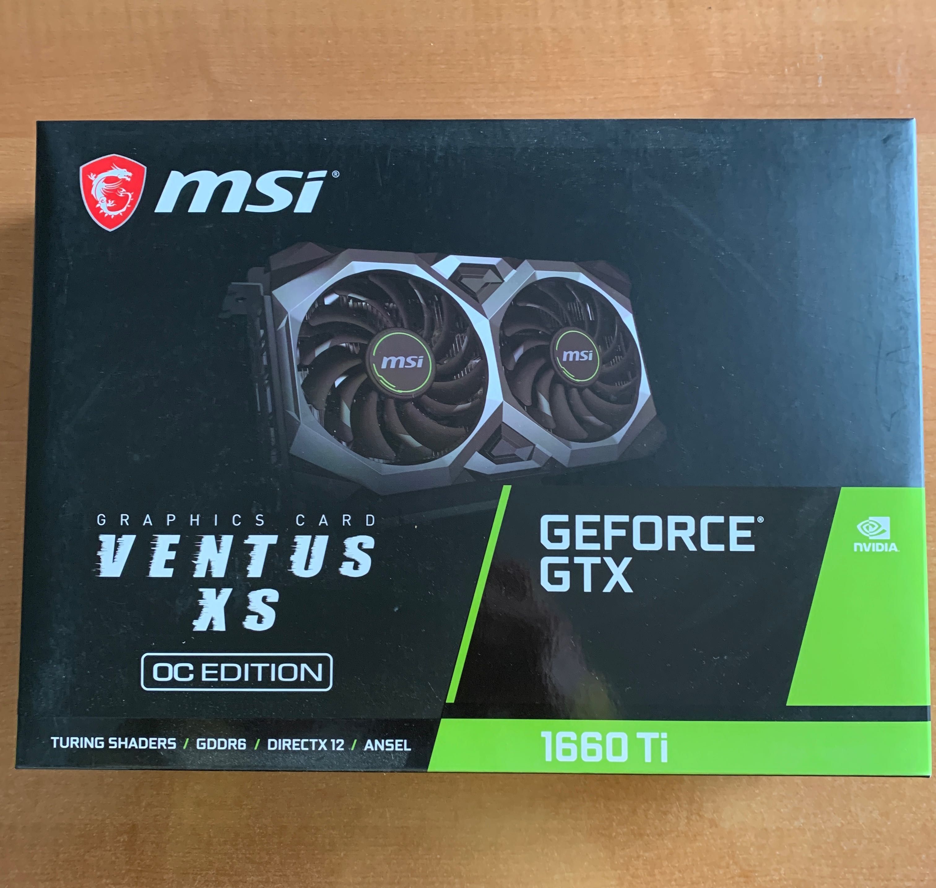 msi GEFORCE GTX 1660 TI gddr6 6G