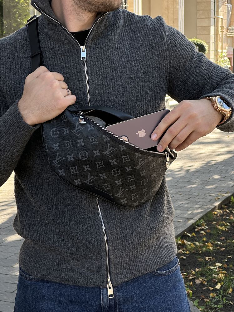 Чоловіча сумка Louis Vuitton мужская сумка бананка мессенджер барсетка