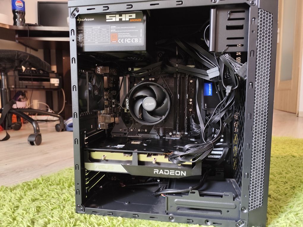 Komputer ASUS Radeon 6650 XT, AMD R5 5600G 16 RAM, 512 GB