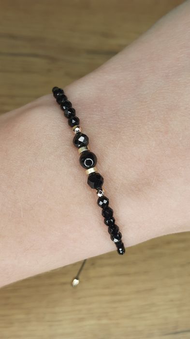 Bransoletka z czarnym turmalinem