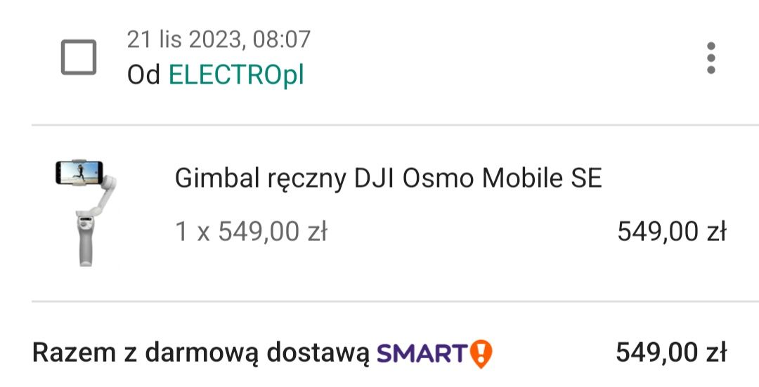 DJI OSMO Mobile SE Gimbal