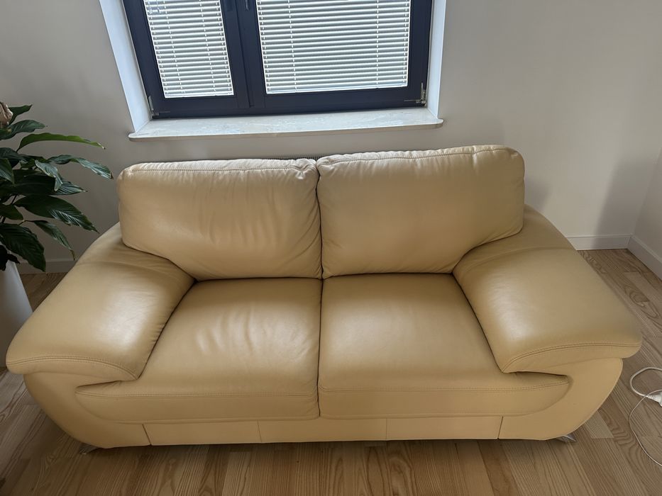 Wypoczynek skórzany stan bardzo dobry Helvetia Furniture