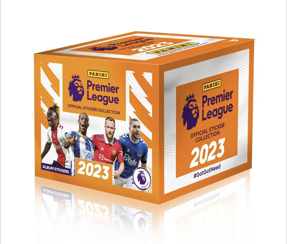 Наклейки Panini Premier League 2023 — 50 упаковок + альбом