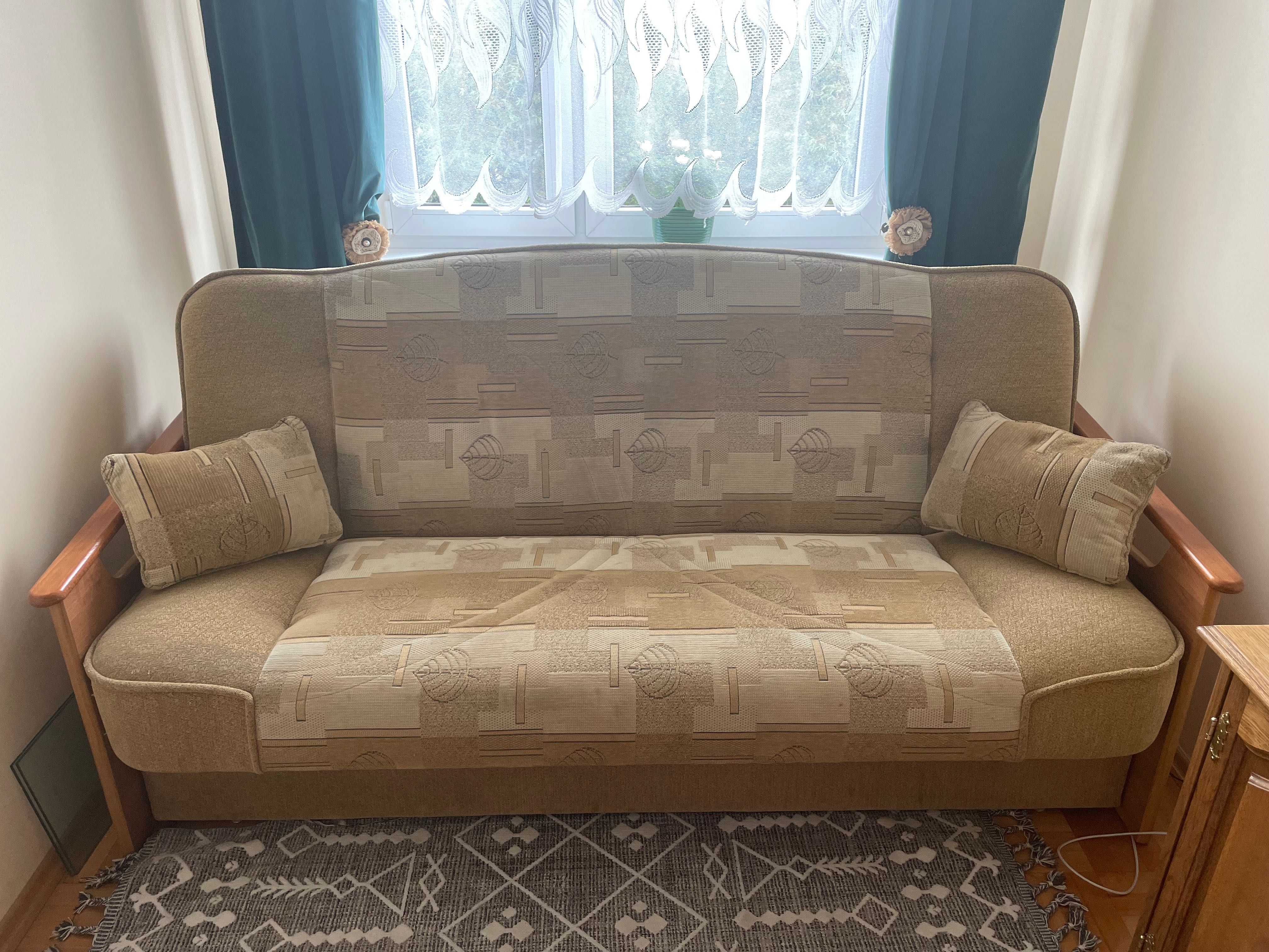 Sofa Wersalka rozkładana z pojemnikiem na pościel 130 x 200