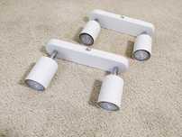 Lampa Sufitowa Kinkiet Eye 2 Tuba Biała 2 szt