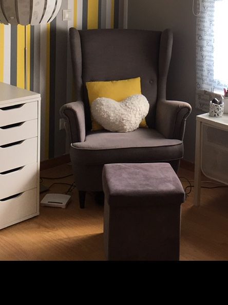 Poltrona ikea cinza