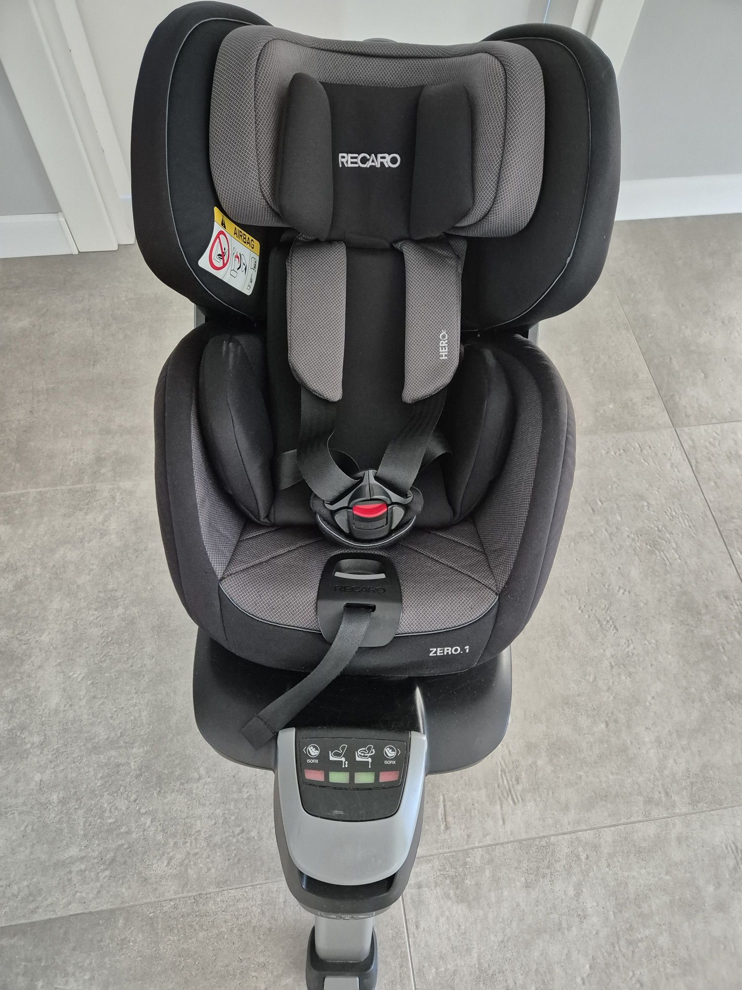 Fotelik Recaro Zero 1 Hero 360 0-18 kg obrotowy baza Isofix