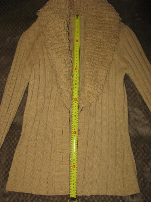sweter z PRL * beż * bombowy sweterek * kołnierz * moda PRL