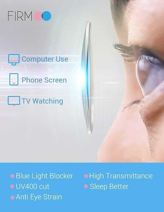 Okulary zerówki okrągłe do komputera blokada światła niebieskiego