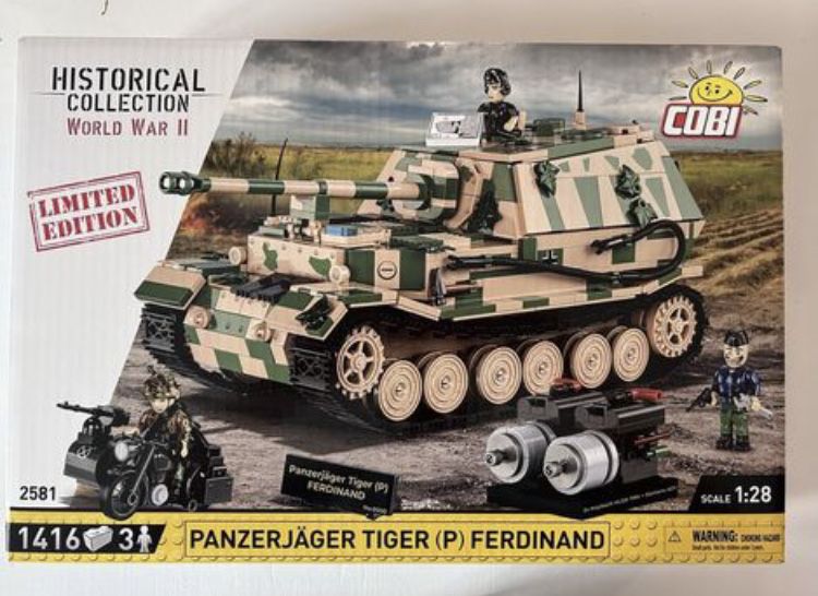 Klocki cobi 2581 czołg Ferdinand Limited Edition