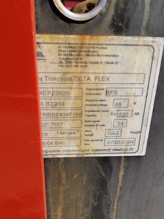 Wózki elektryczne boczne BT masz 356cm cena za 3 szt