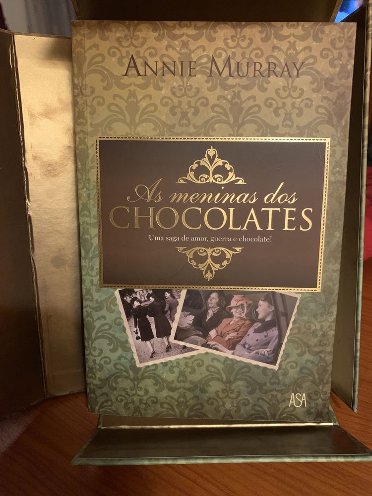 Livro As meninas dos Chocolates com caixa de oferta