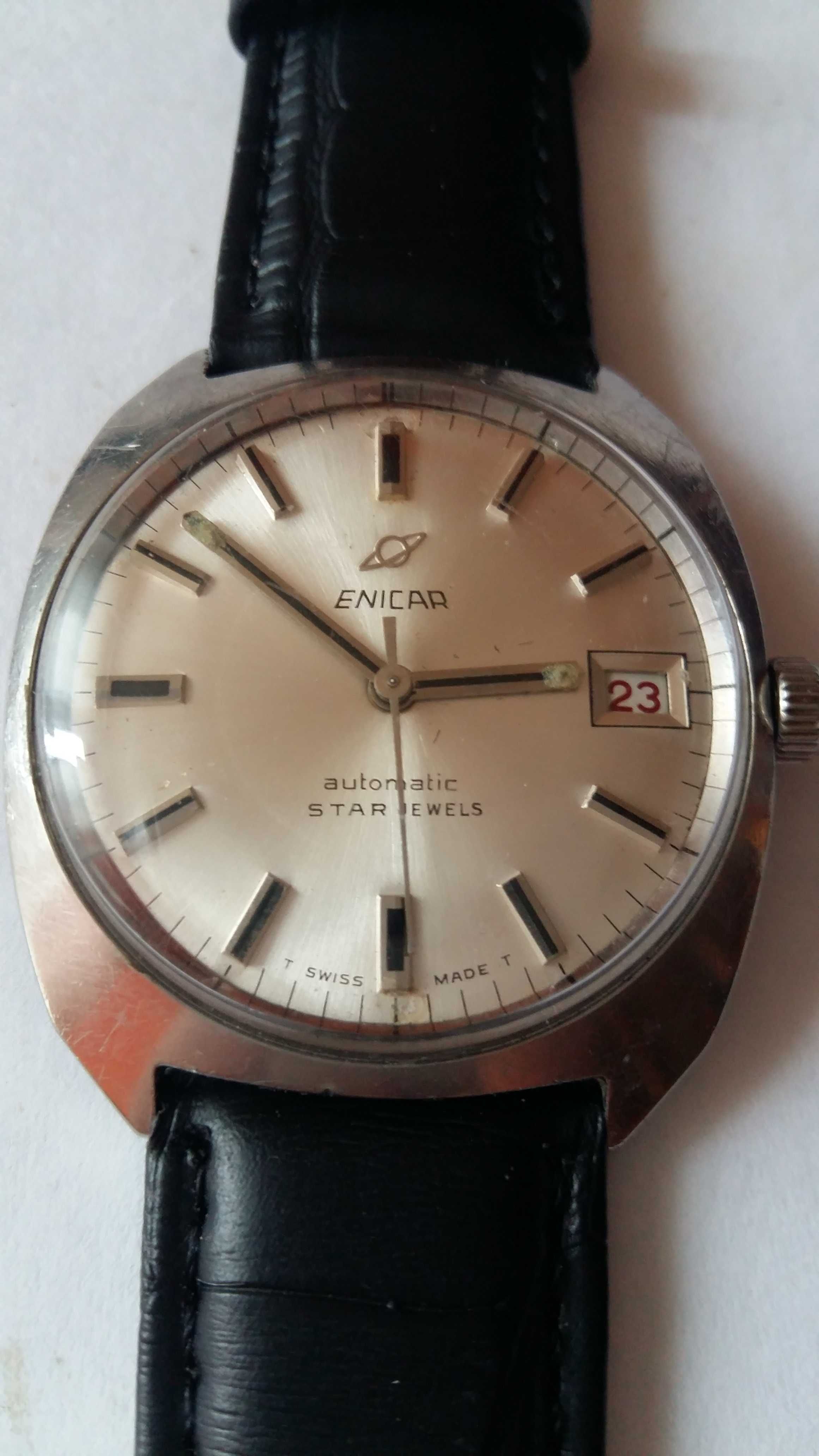 Zegarek Enicar Star Jewels Automatic 35 mm bk Ładny stan.