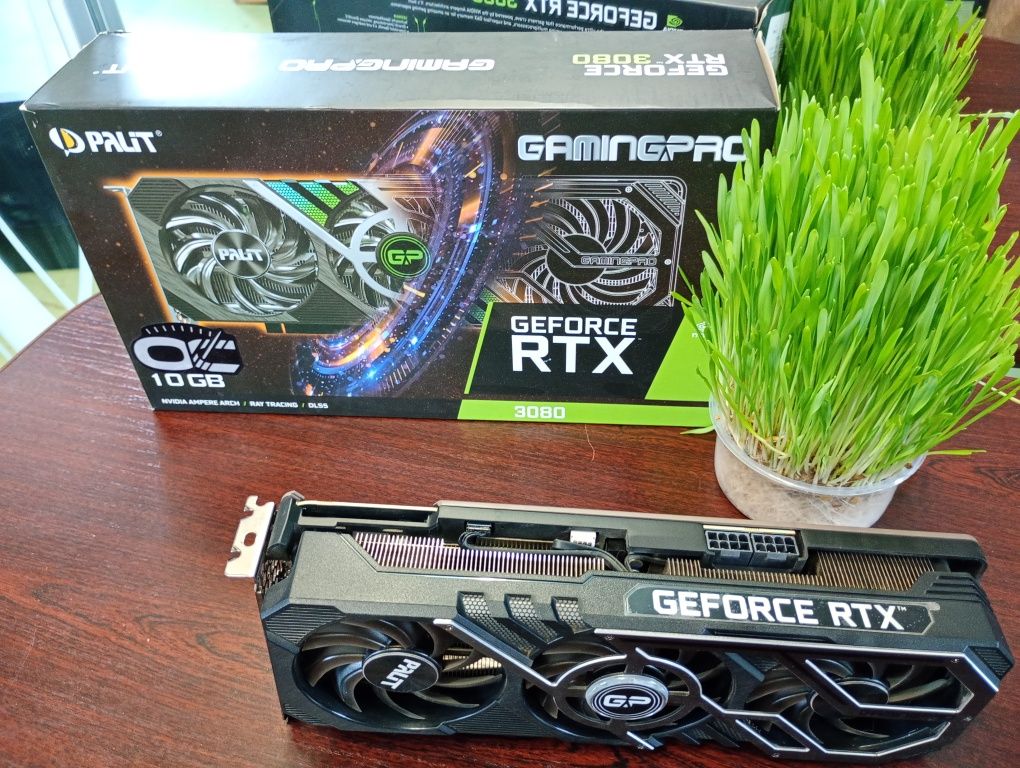 Видеокарта Palit RTX 3080 GamingPro на пломбах