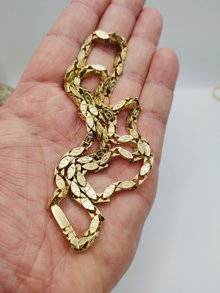 Złoty Łańcuszek Cartier 60cm Pr.585 Nowy Zapraszamy