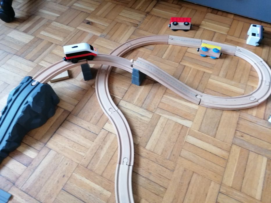 Tor drewniany składany wiele kompletów w jednym