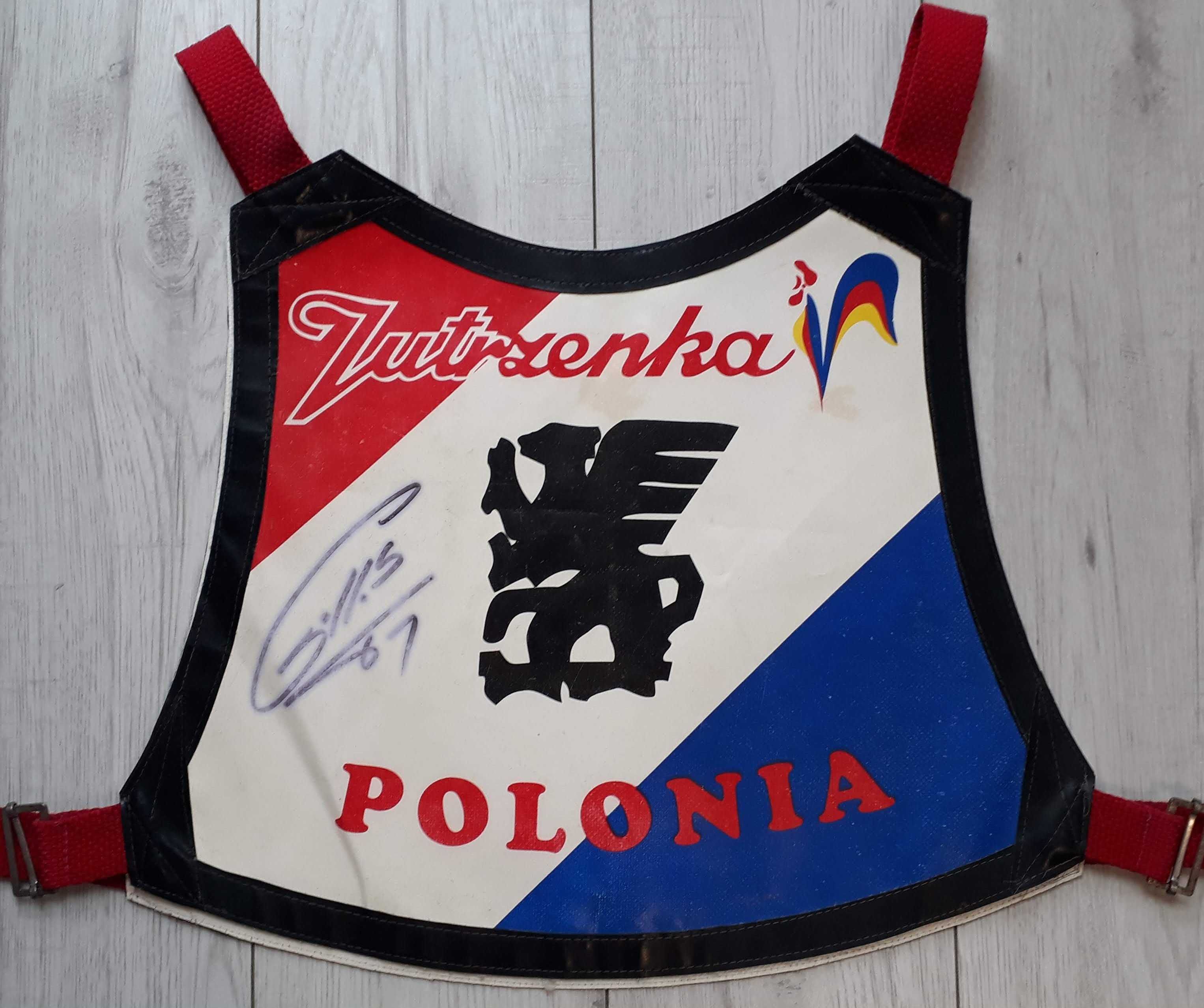 plastron żużlowy POLONIA Bydgoszcz autograf Tomasz GOLLOB sezon 1997 8