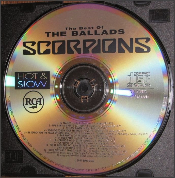 Scorpions. Hot & Slow: The Best Of The Ballads. Stereo AAD. Germany