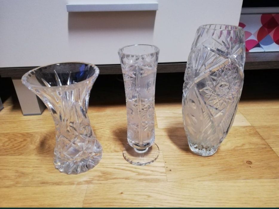 Wazon kryształy PRL